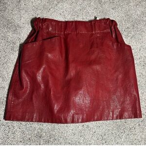 Zara Faux Leather Mini Skirt - Medium